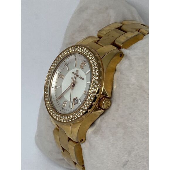 Michael Kors Glitz MK5403 Women's Stainless Steel Analog Dial Quartz Watch MP735 - Picture 3 of 11